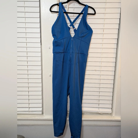 NWT Savage x Fenty by Rihanna Blue Hotline Jumpsuit Plus Size 18-20 - Picture 5 of 11